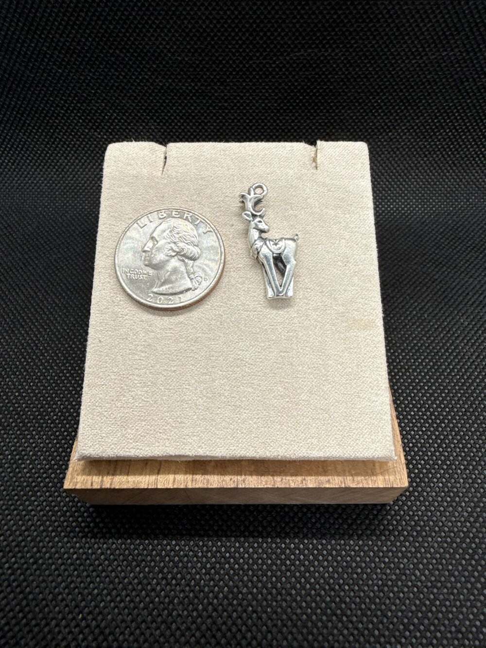 Vintage James Avery Retired Sterling Silver Reindeer Charm Pendant